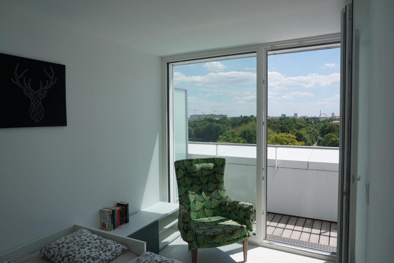 Ferienwohnung Augartenblick Penthauscombo 15/16 - Blick zum Riesenrad Wien Exterior foto