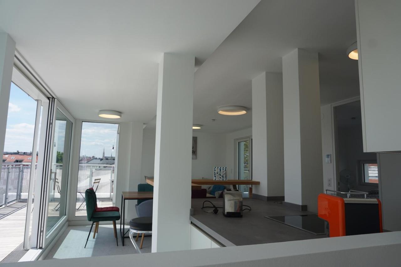 Ferienwohnung Augartenblick Penthauscombo 15/16 - Blick zum Riesenrad Wien Exterior foto