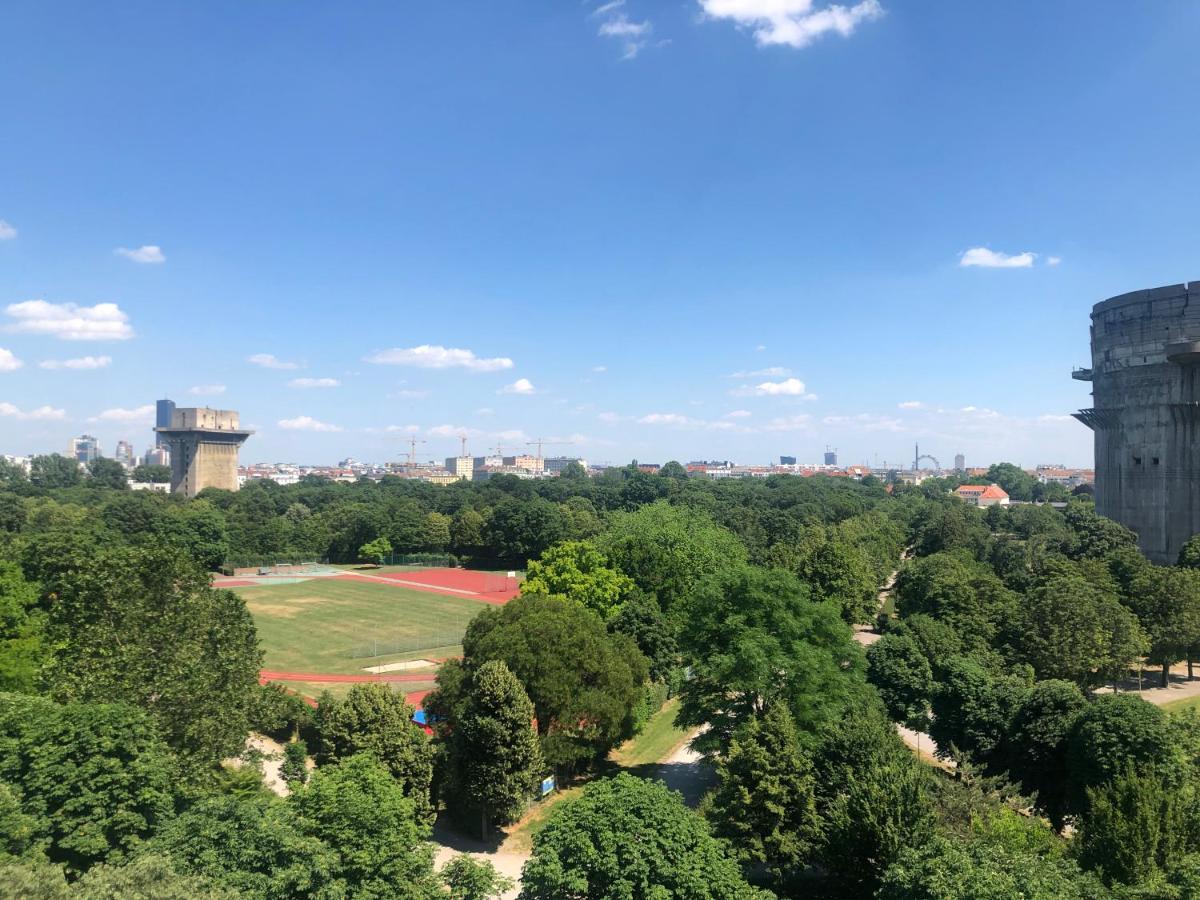 Ferienwohnung Augartenblick Penthauscombo 15/16 - Blick zum Riesenrad Wien Exterior foto