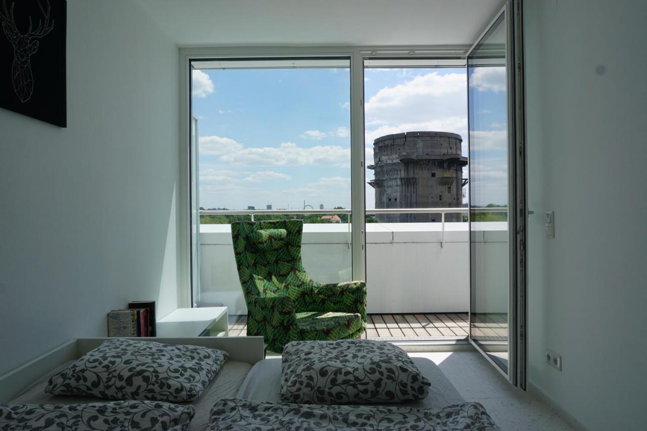 Ferienwohnung Augartenblick Penthauscombo 15/16 - Blick zum Riesenrad Wien Exterior foto
