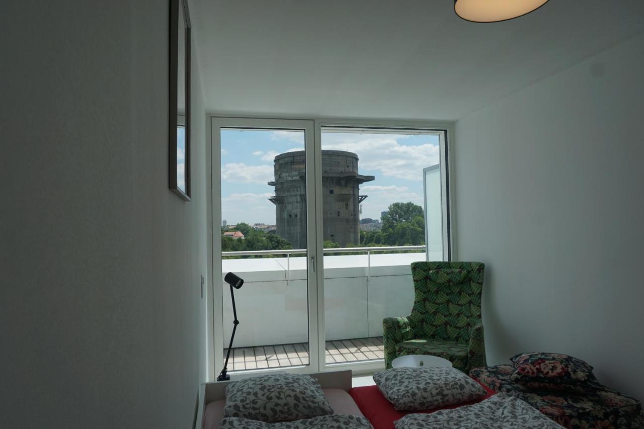 Ferienwohnung Augartenblick Penthauscombo 15/16 - Blick zum Riesenrad Wien Exterior foto